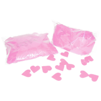1x Trouwdecoratie roze hartjes confetti