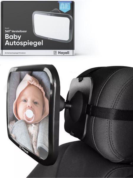 ik ben verdwaald Pathologisch Aap Achterbankspiegel voor baby's, autospiegels, babyzitje, veiligheid  universele pasvorm, dubbele riemen met 360° draaibaar- Babyautospiegel -  100% onbreekbare achteruitkijkspiegel voor uw achterbank - kopen | Baby /  Geboorte
