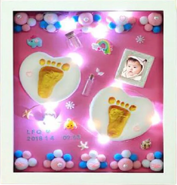Thinkle® Baby Fotolijst Met Klei Afdruk - Hand/Voet Afdruk Pasgeborenen -  3D Collage - Babyshower - Kraamcadeau - Houten Fotolijst - Roze kopen |  Baby / Geboorte
