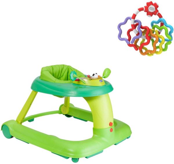 Chicco bundel - 123 Loopstoel Groen & Rammelaar Regenboog Speelringen kopen  | Baby / Geboorte