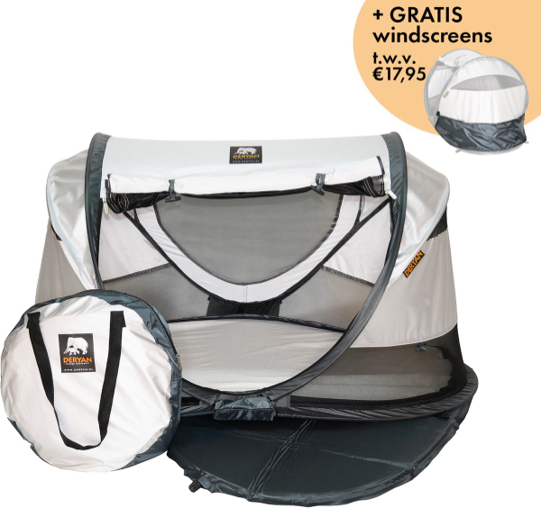 grens bijzonder vertrekken Deryan Shane Luxe 2022 Campingbedje - Baby tent - Anti-UV 50+ -Silver kopen  | Baby / Geboorte