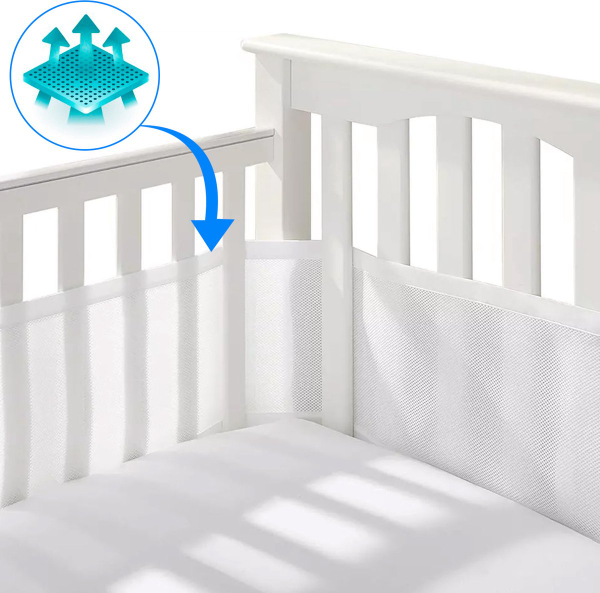 HI NATURE™ Baby Bedomrander - Bedbumper - Hoofdbeschermer - Set van 2 -  320x27cm & 150x27cm kopen | Baby / Geboorte