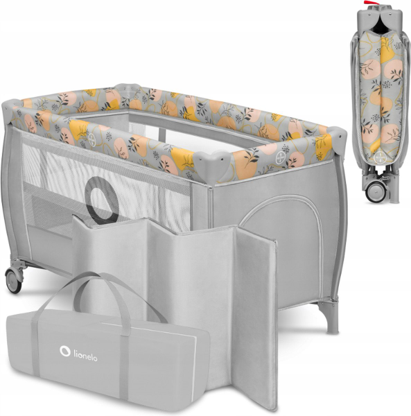 Lionelo Stefi Plus 2in1 - Reisbedje en box voor kinderen tot 15 kg -  Zijrtis - Hoogwaardige schuimmatras - Snel opvouwbaar - Draagtas - Wielen  kopen | Baby / Geboorte
