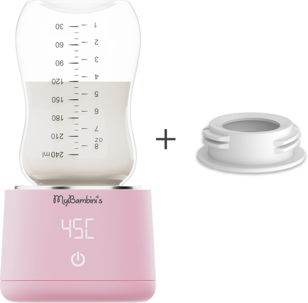 MyBambini's Bottle Warmer Pro™ - Draagbare Baby Flessenwarmer voor Onderweg  - Roze - Geschikt voor Smalle Hals Flessen van Dr. Brown's, Difrax, Medela  & Nanobebe kopen | Baby / Geboorte