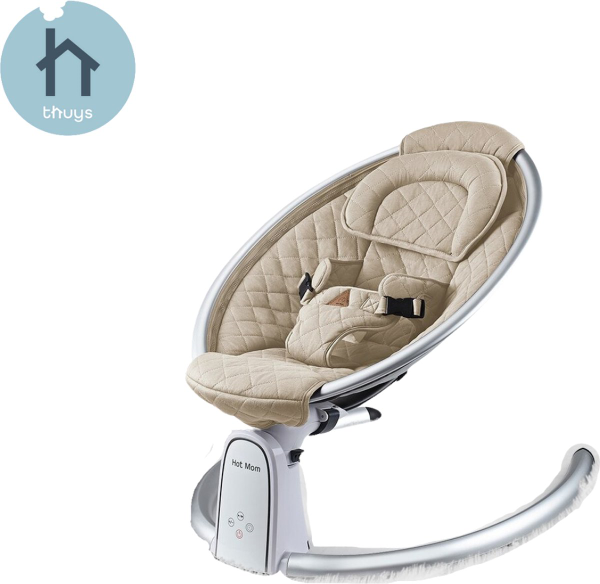 Thuys Premium Elektrische Wipstoel - Verstelbaar - Baby schommelstoel -  Bluetooth Verbinding voor Muziek - Babyswing - Lichtbruin - Perfect voor je  Baby kopen | Baby / Geboorte