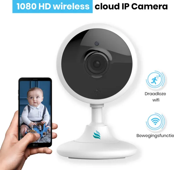 TibaGoods Babyfoon met camera - 1080P Smart Camera - HD Night Vision -  Bewegingsdetectie – Spraakfunctie – Met App - Camera Beveiliging kopen |  Baby / Geboorte