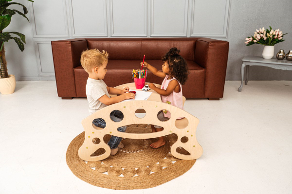 W&H houten schommeltoestel en kindertafel - Kindermeubels - Peuter tafel en  stoel - speelmeubel -Kindertafel voor 2-8 jaar kopen | Baby / Geboorte