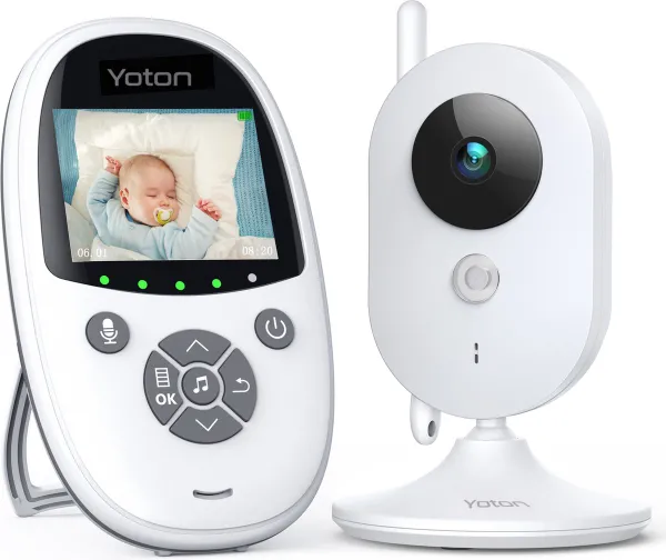 Yoton Babyfoonvideo met Camera 3,2 inch Smart Babyfoon met LCD-Scherm  Nachtzicht Temperatuurbewaking 8 Slaapliedjes 2-Weg Praten VOX-modus kopen  | Baby / Geboorte