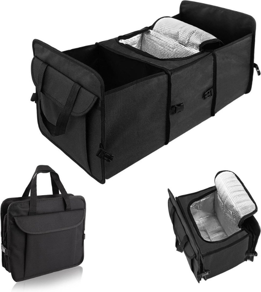 IBright XL Kofferbak Organizer Met ingebouwde Koeltas - Auto opbergbox  opvouwbaar- Zwart kopen | Baby / Geboorte